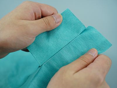 Fita dupla face PE hospitalar com furo para campos cirúrgicos