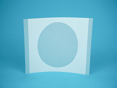 Fita dupla face PET hospitalar com furo para campos cirúrgicos