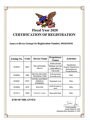 Máscara descartável 